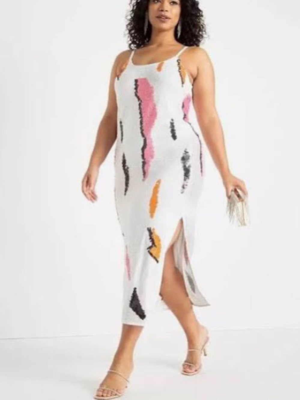 Eloquii Sequin Long Slip Dress